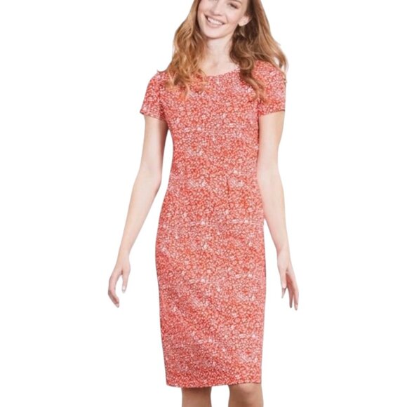 Boden Phoebe 100% Cotton Floral Day Dress w/Pockets - Red/White - 2P - Picture 1 of 10